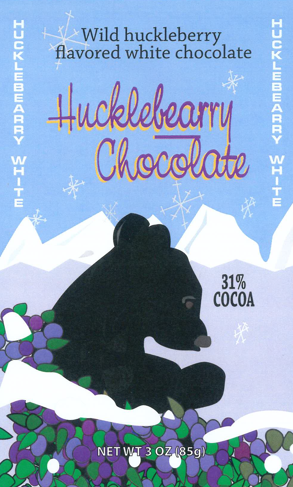 Huckle Berry White Chocolate 3oz